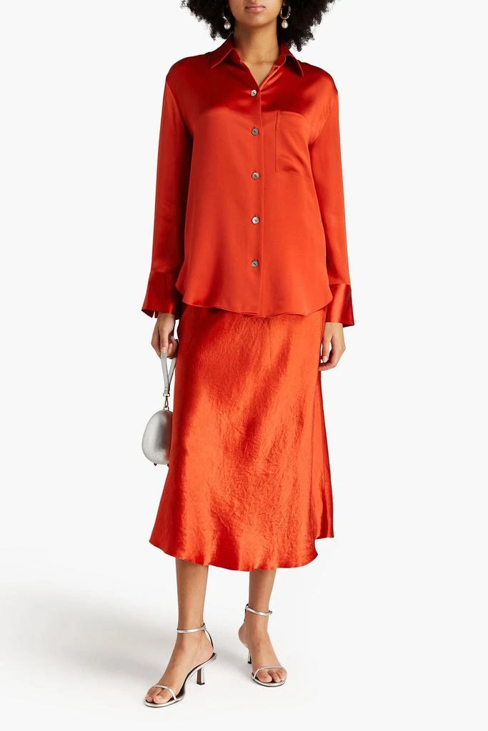 Vince Silk-satin crepe shirt 2