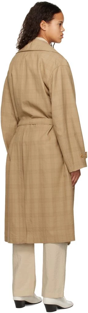 LEMAIRE Beige Double-Breasted Trench Coat 3