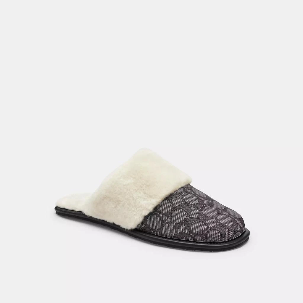 Coach Zena Slipper In Signature Jacquard 1