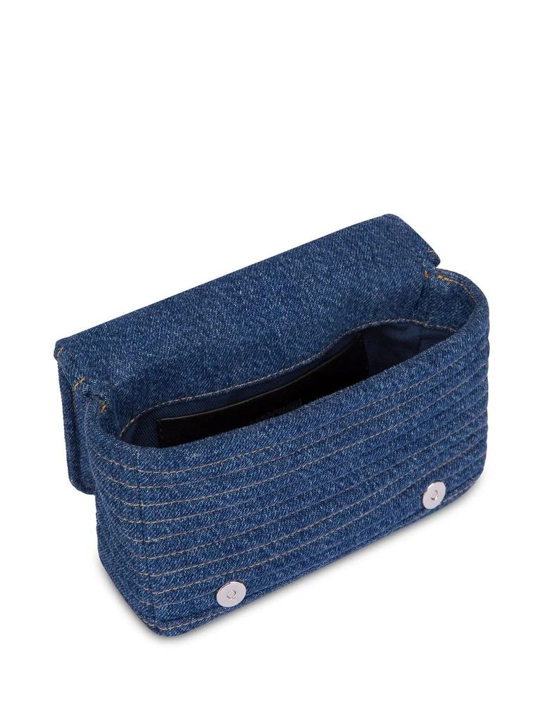 Moschino Moschino Jacket Style Denim Shoulder Bag 3