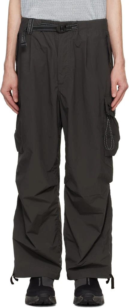 And Wander Gray Oversized Cargo Pants 1