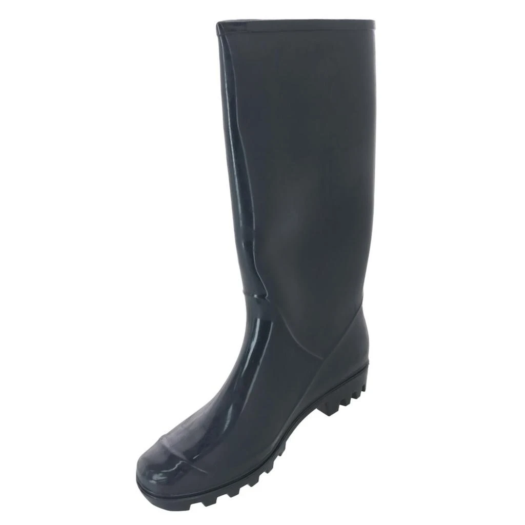 CTM Women's Solid Color Water Resistant Rain Boots 5