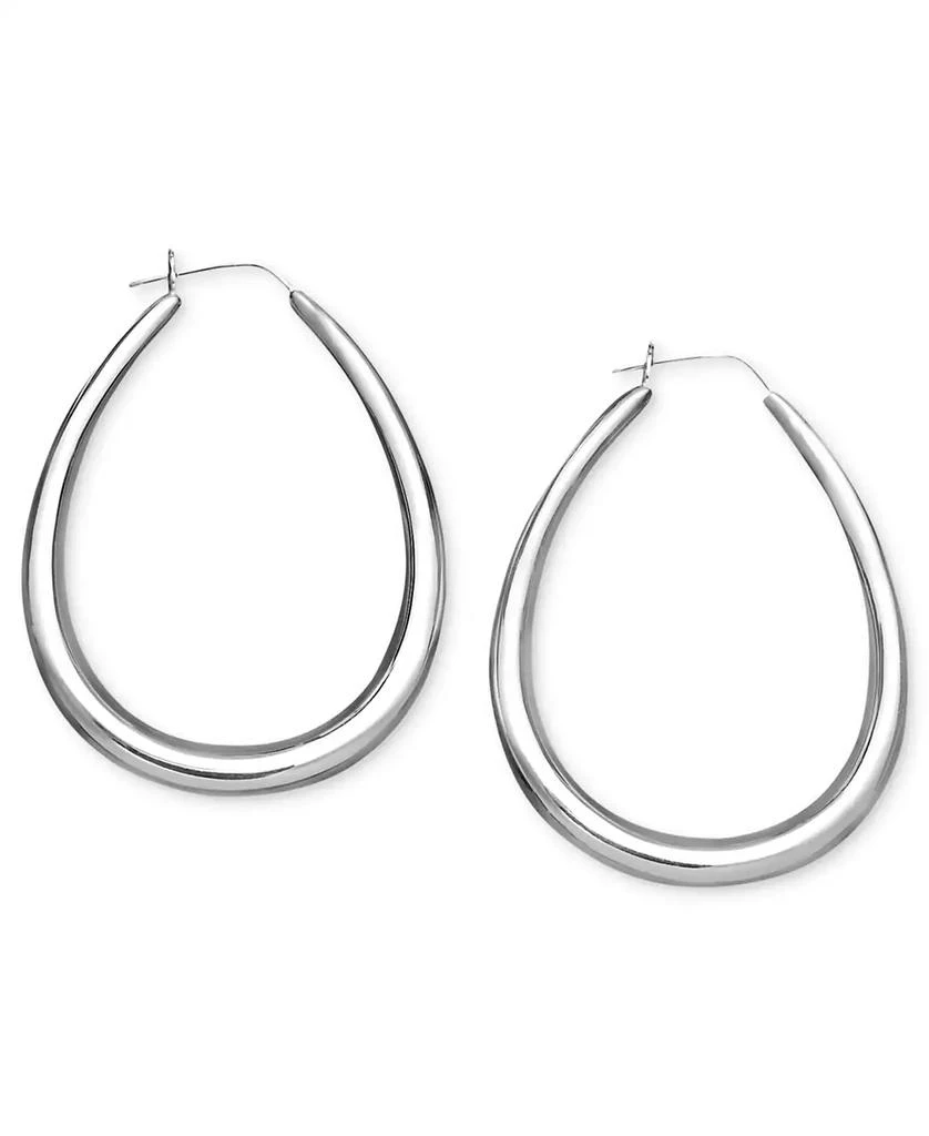 Giani Bernini Large Sterling Silver Graduated Drop Hoops, 1.75" 3