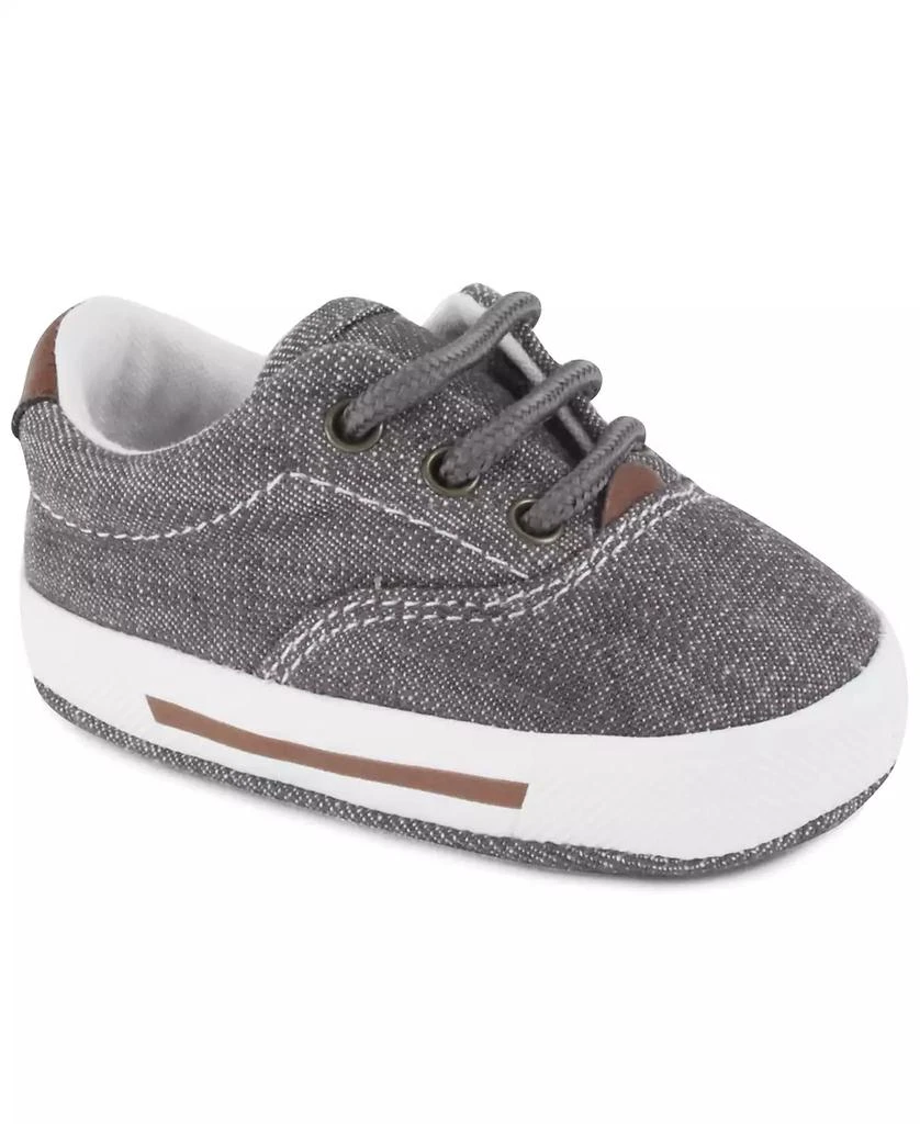 Baby Deer Baby Boy Essential Canvas Lace-Up Sneaker 1