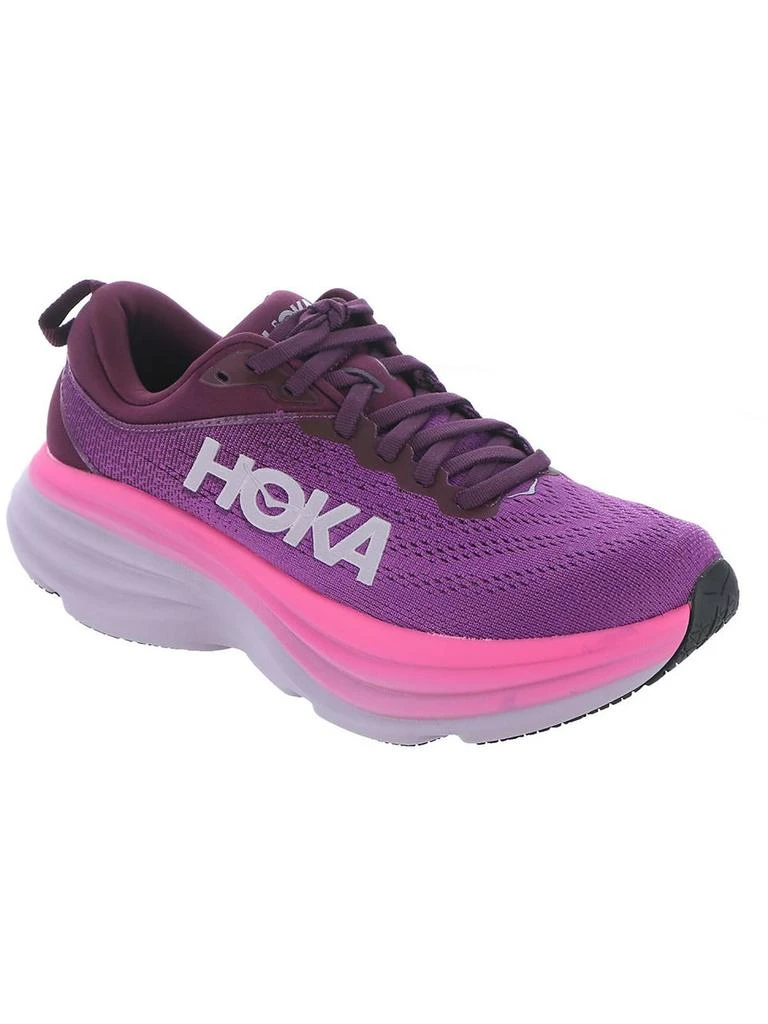 Hoka One One Bondi 8 Womens Mesh Running Athletic and Training Shoes 8