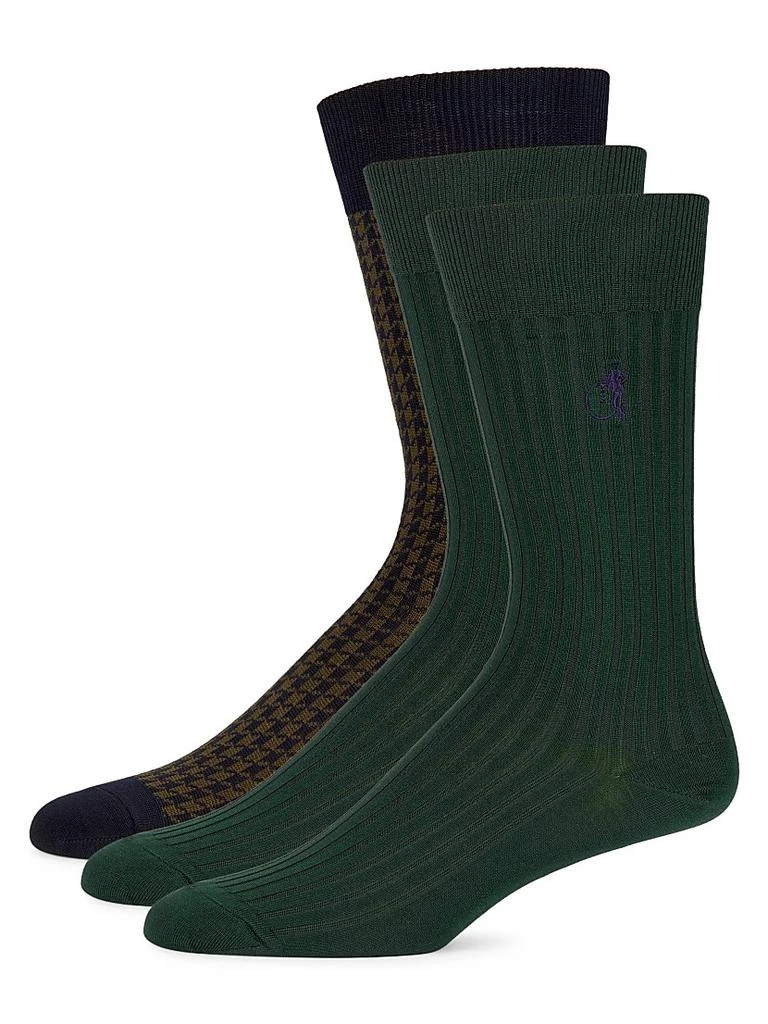 London Sock Company Dash of Class 3-Pack Cotton-Blend Socks 1