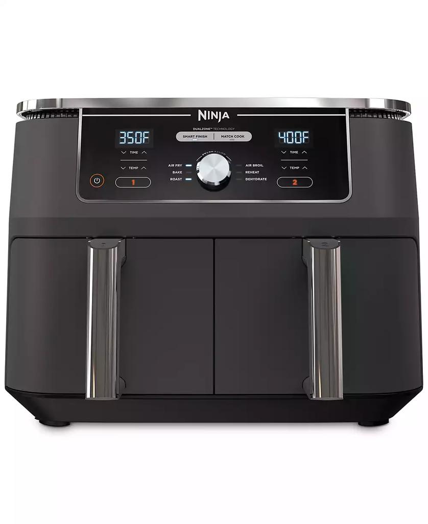 Ninja Foodi® DZ401 6-in-1 10-qt. XL 2-Basket Air Fryer with DualZone™ Technology- Air Fry, Broil, Roast, Dehydrate, Reheat and Bake, Family Sized