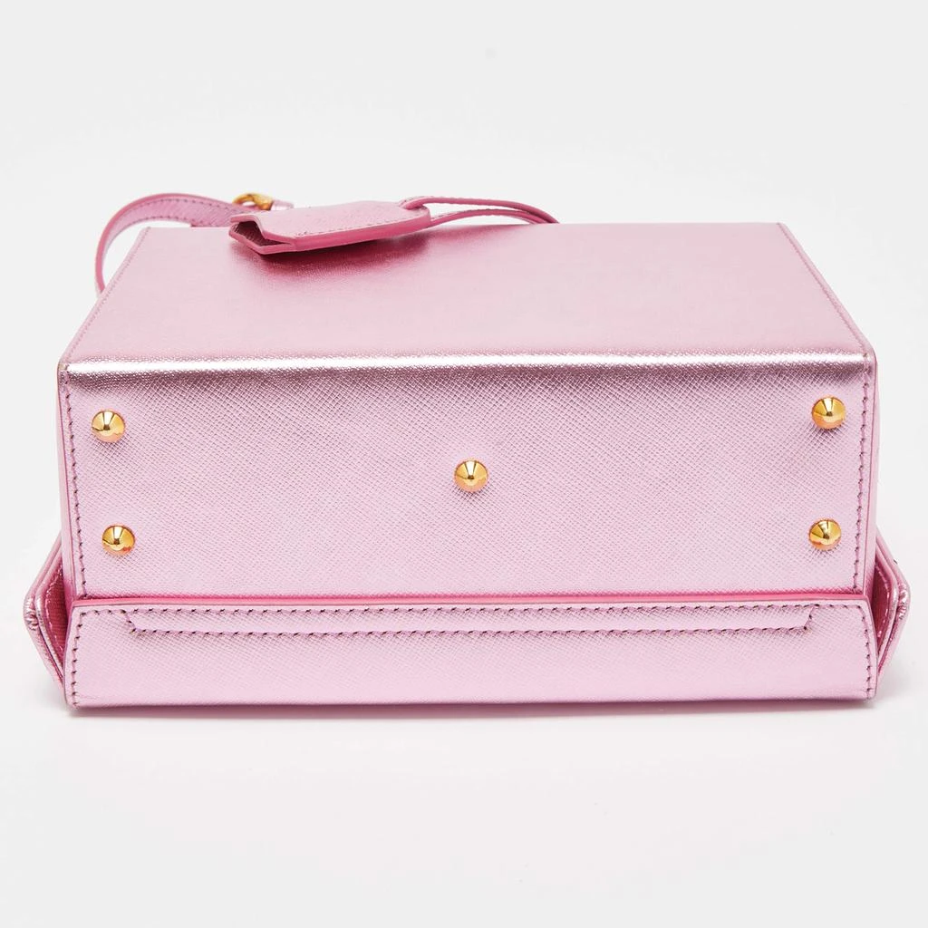 Mark Cross Mark Cross Pink Glossy Leather Grace Box Bag  8