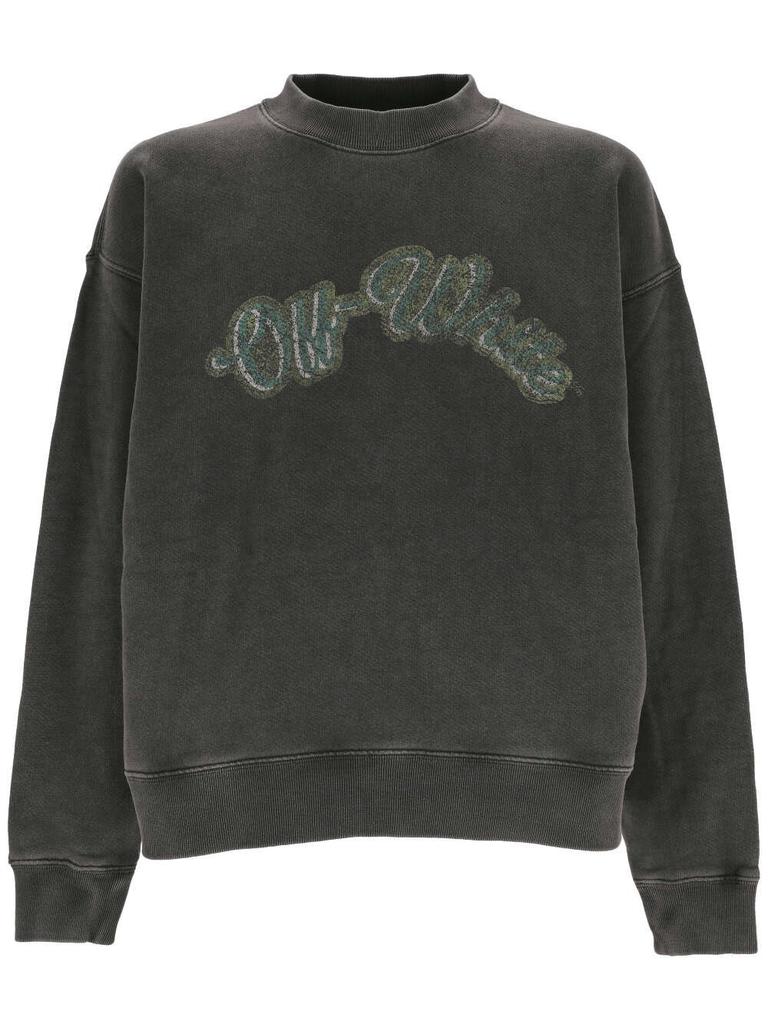 Off-White Mint green sweatshirt with logo - Hoodies