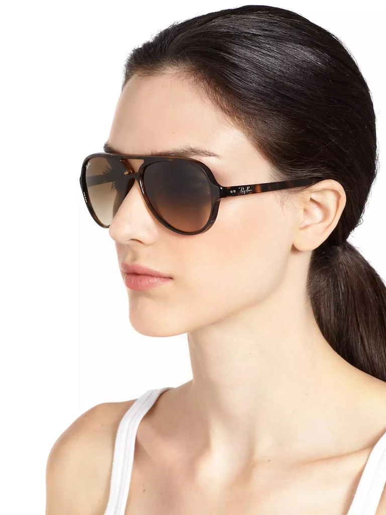 Ray-Ban RB4125 Iconic Cats 5000 59MM Aviator Sunglasses 4