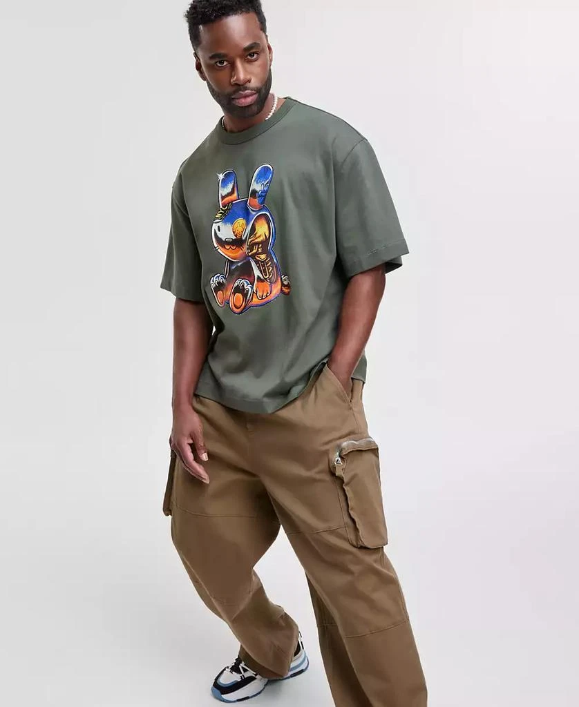Mode of One Men's Bunny Relaxed-Fit Graphic T-Shirt, Exclusively at Macy's 6
