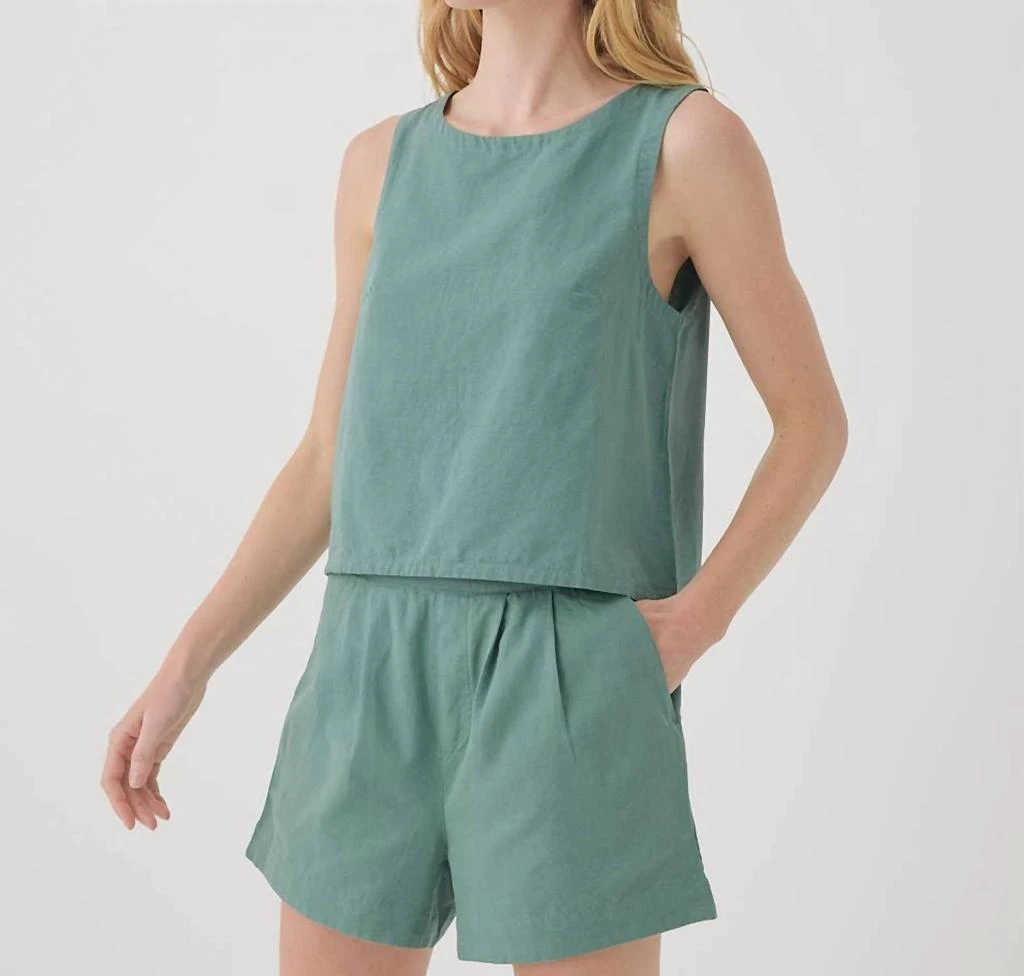 Pact Pact - Women's Canopy Linen Blend Tulip Back Tank 3