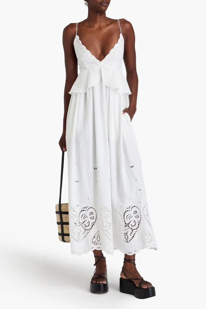 Stella McCartney Broderie anglaise cotton-blend maxi dress 2