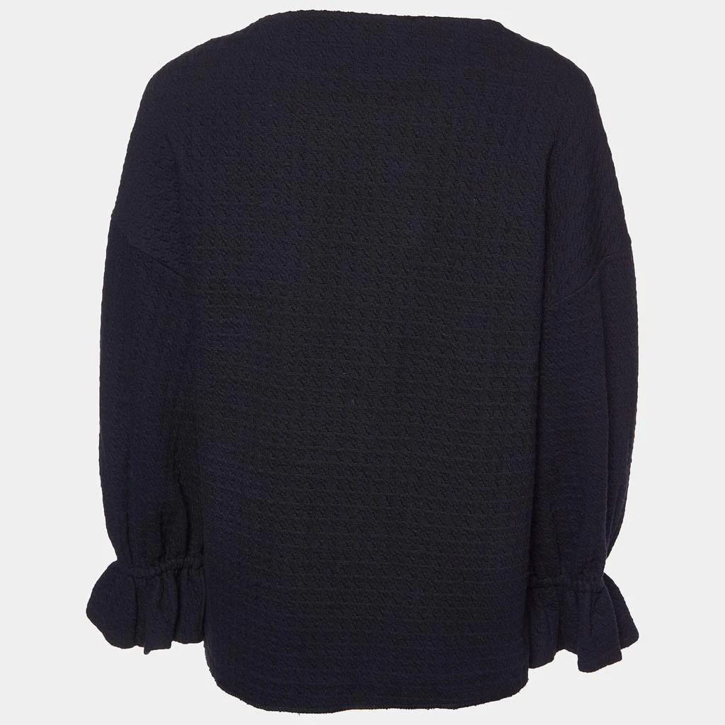 Sandro Sandro Black Cotton Lolipop Balloon Sleeve Top M 2