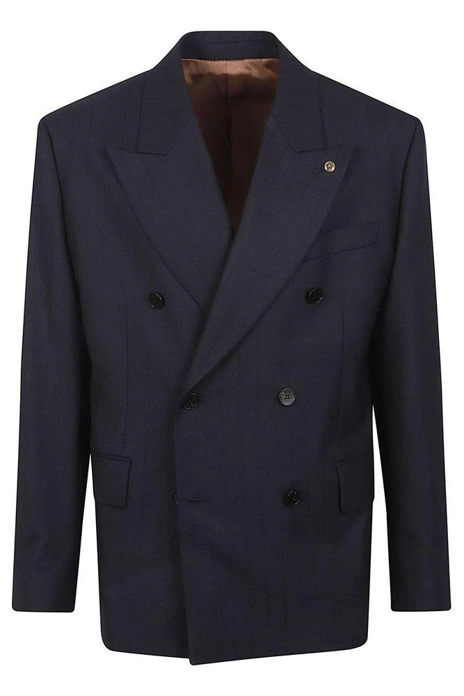 Versace Versace Pinstripe Boxy Blazer