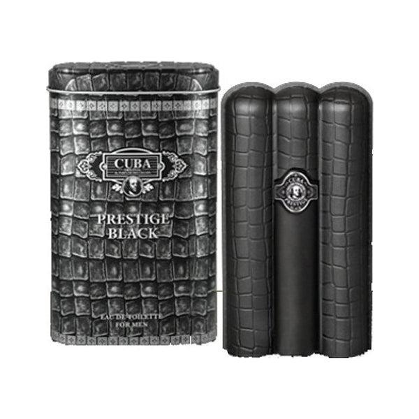 cuba Prestige Black for Men Eau de Toilette Spray 3.0 oz