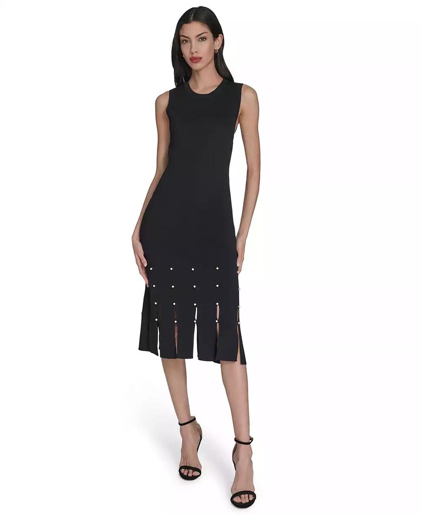 vince camuto black dress Womens Stretch Zippered Ruched Ruffle Trim Sleeveless Asymmetrical Neckline Above The Knee Party Body Con 2 : Clothing, Shoes & Jewelry go option for busy days Vince Camuto womens Tiered Dress,