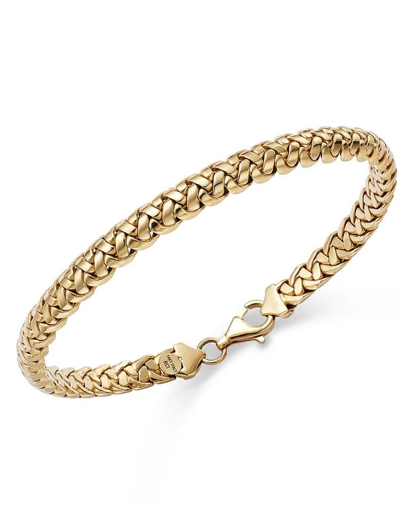 Alberto Amati 14K Yellow Gold Braid Link Bracelet 1