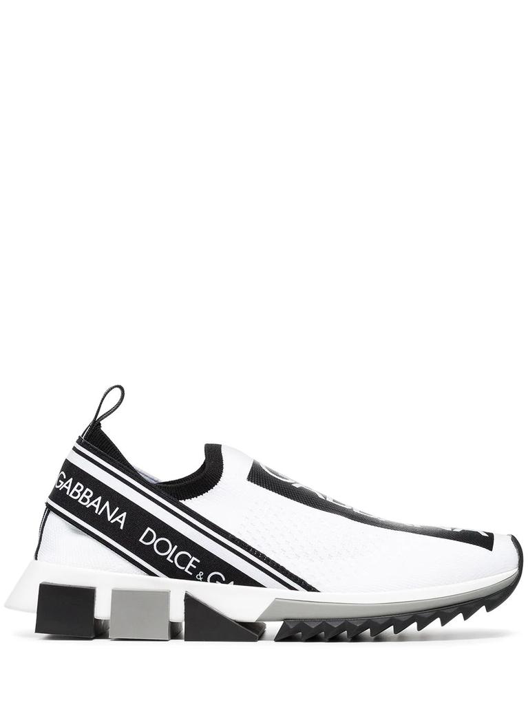 NA White Sorrento Sneakers with logo