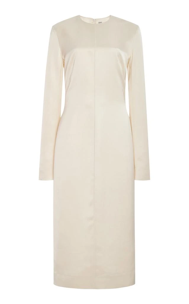 Totême Toteme - Lean Satin Midi Dress - Ivory - FR 36 - Moda Operandi 1