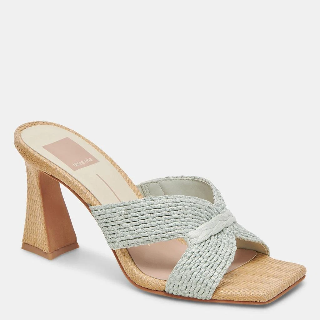 Dolce Vita Nitro Heels Mint Raffia 2