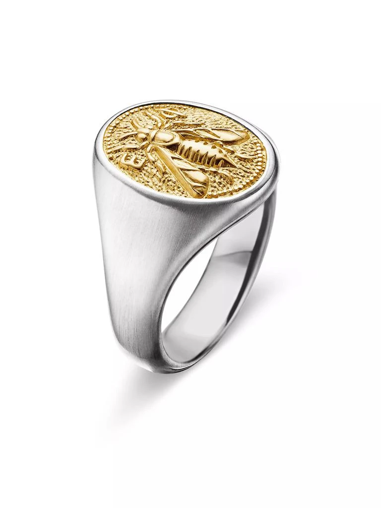 David Yurman Petrvs Bee Pinky Ring in Sterling Silver 5