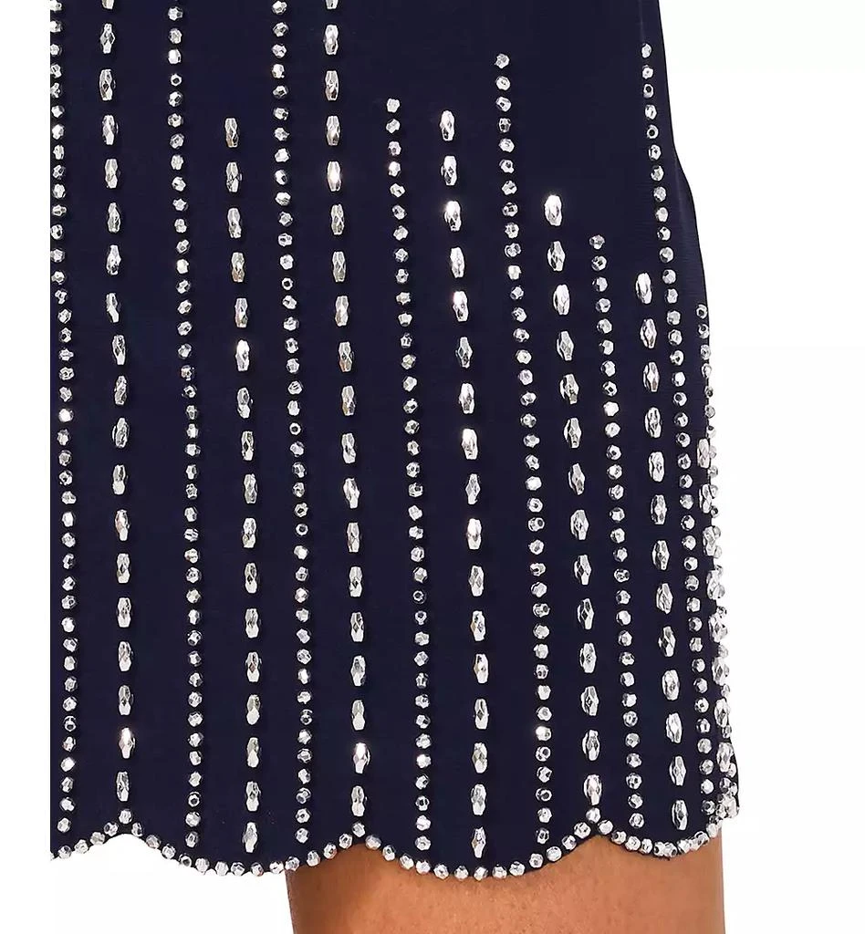 MSK Petite Embellished Cape-Overlay Shift Dress 5
