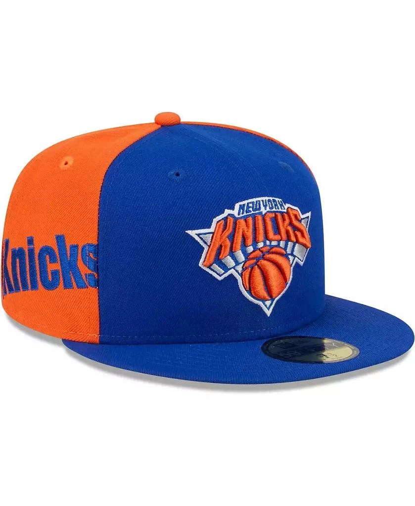 New Era Men's Blue, Orange New York Knicks Gameday Wordmark 59FIFTY Fitted Hat 1