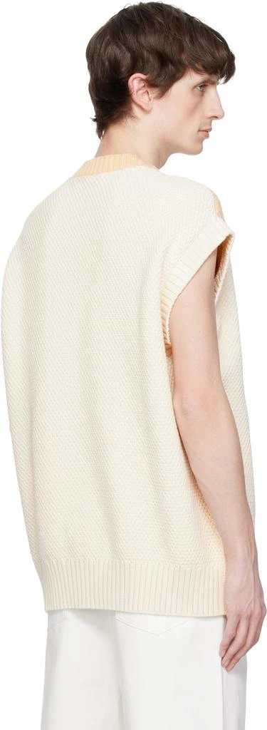 Lacoste Beige Runway Graphic Sweater Vest 3
