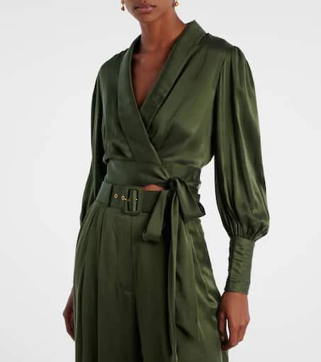 Zimmermann Silk satin wrap top 6