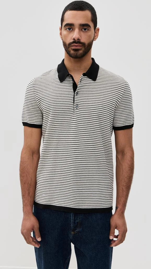 Billy Reid Striped Sweater Polo 6