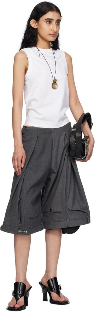 HODAKOVA Gray Suit Trouser Shorts 4