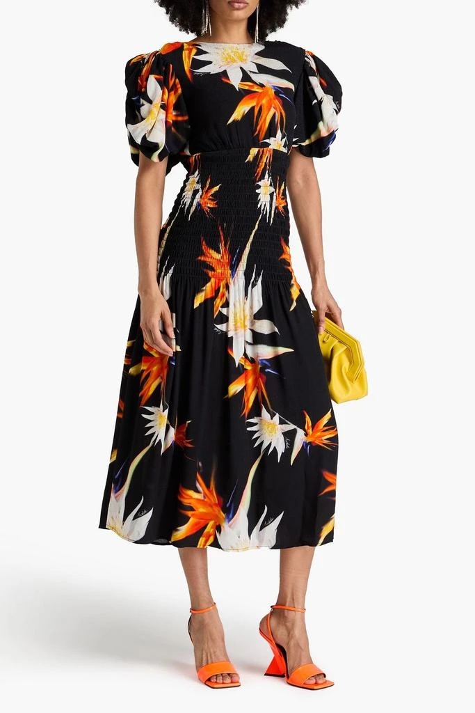 ROTATE Birger Christensen Printed jacquard midi dress 2