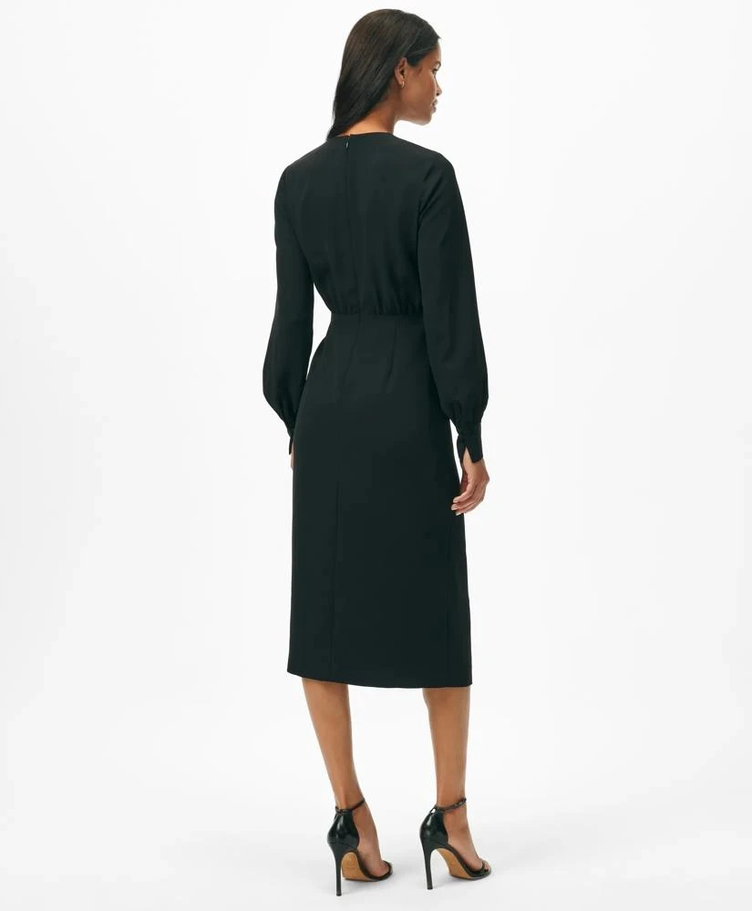 Brooks Brothers Keyhole Dress in Fine Twill Stretch Crepe 3