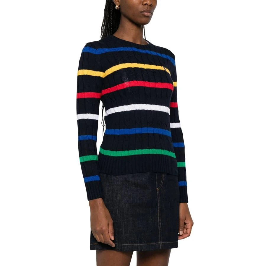 Ralph Lauren Striped Cable-Knit Cotton Sweater 2