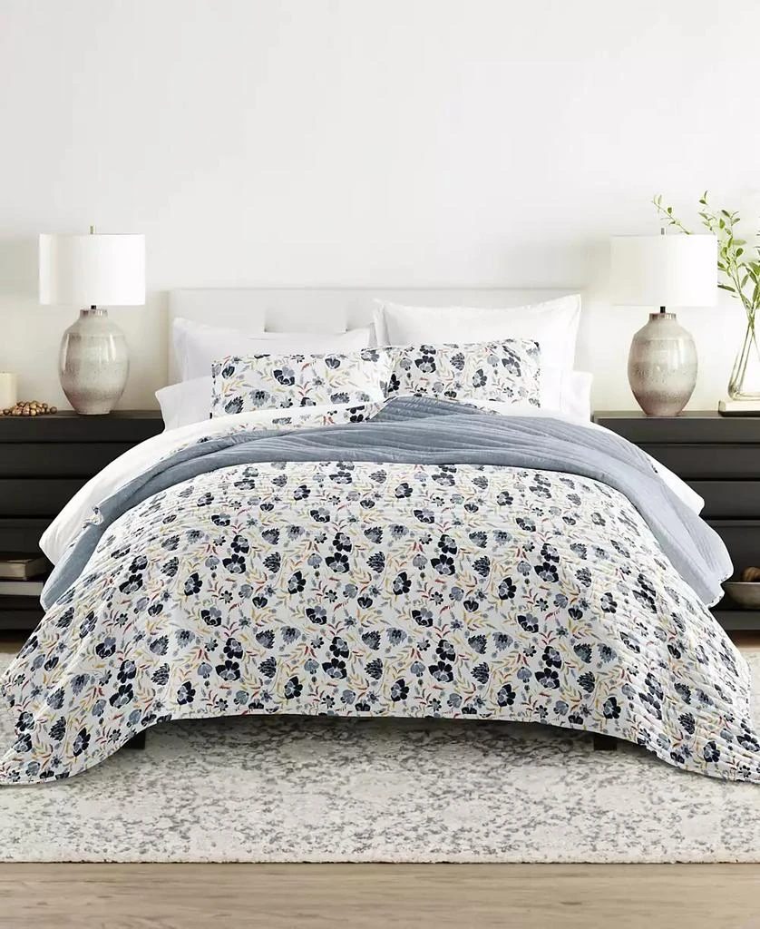 IENJOY HOME French Jacobean Reversible 2-Pc. Quilt Set 1