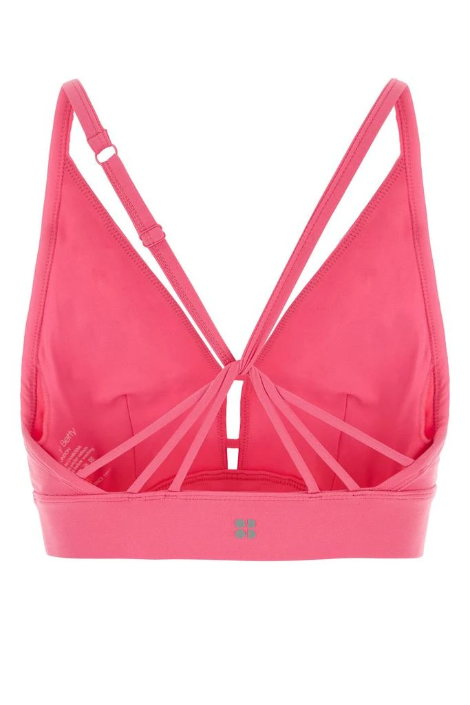 SWEATY BETTY Fuchsia stretch nylon crop top 2