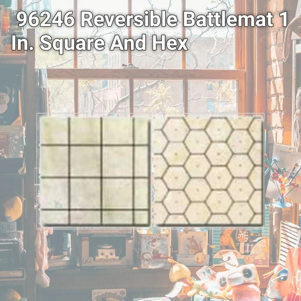 Chessex Manufacturing 96246 Reversible Battlemat 1 In. Square And Hex 2