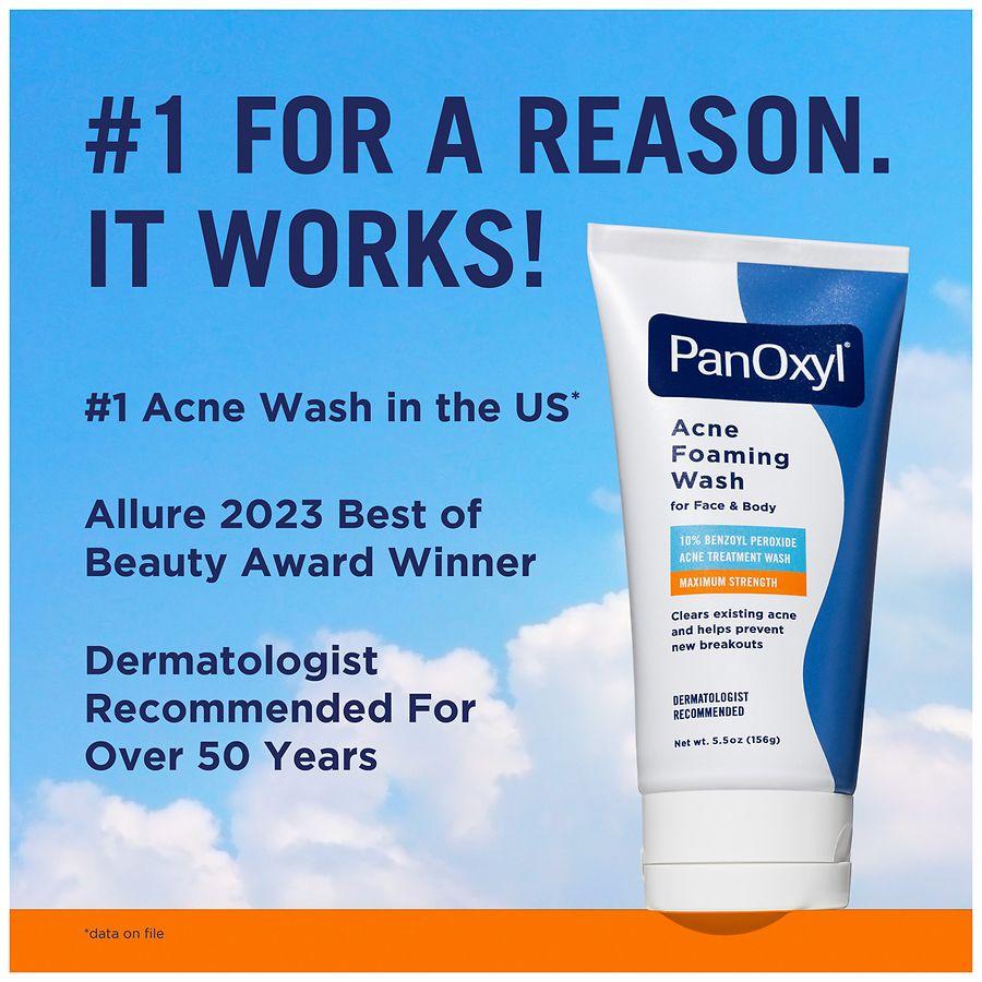 PanOxyl Foaming Acne Wash Maximum Strength 10% Benzoyl Peroxide