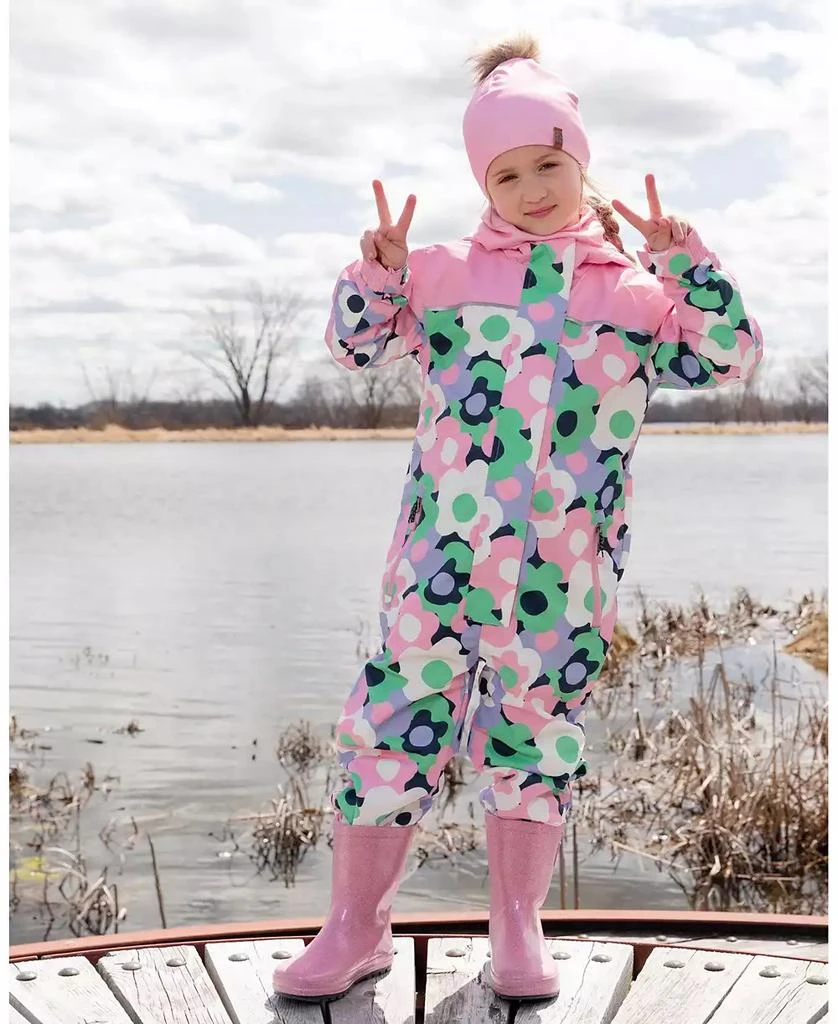 Deux par Deux Little Girls Kids Mid-Season One-Piece Outerwear Printed Flowers Child 2