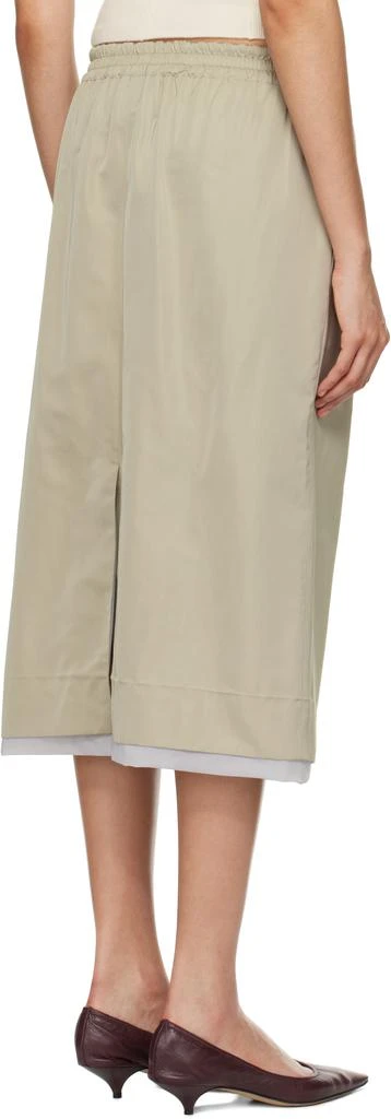 Carven Gray Pull-On Midi Skirt 3