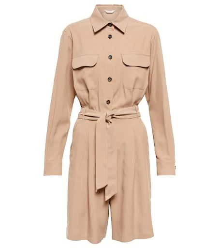 Max Mara Madre silk playsuit 1