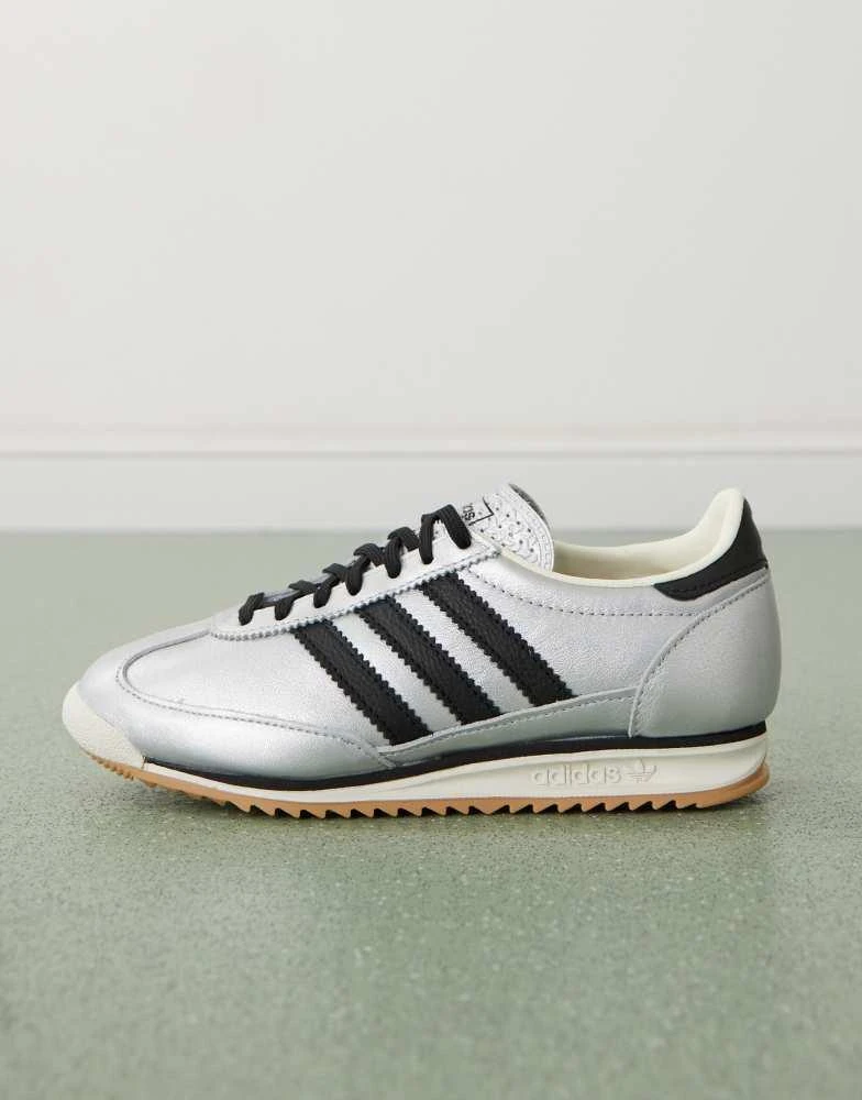 Adidas adidas Originals SL 72 OG trainers in silver metallic 2