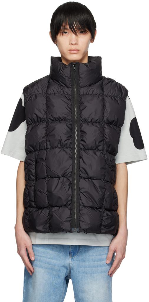 A PERSONAL NOTE 73 Black Quilted Down Vest