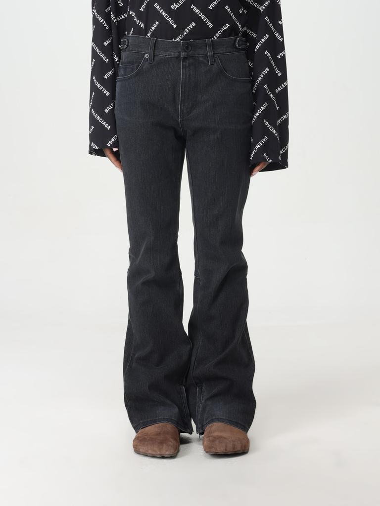 【送料&関税込】Balenciaga Five Pocket Jeans With Ripped Hem Balenciaga Five Pocket Jeans With Ripped Hem in White | Lyst