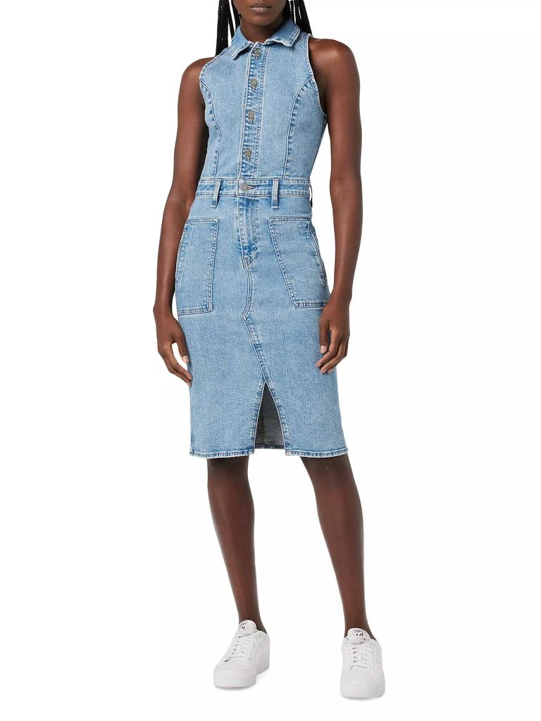 Hudson Denim Halterneck Utility Dress 2