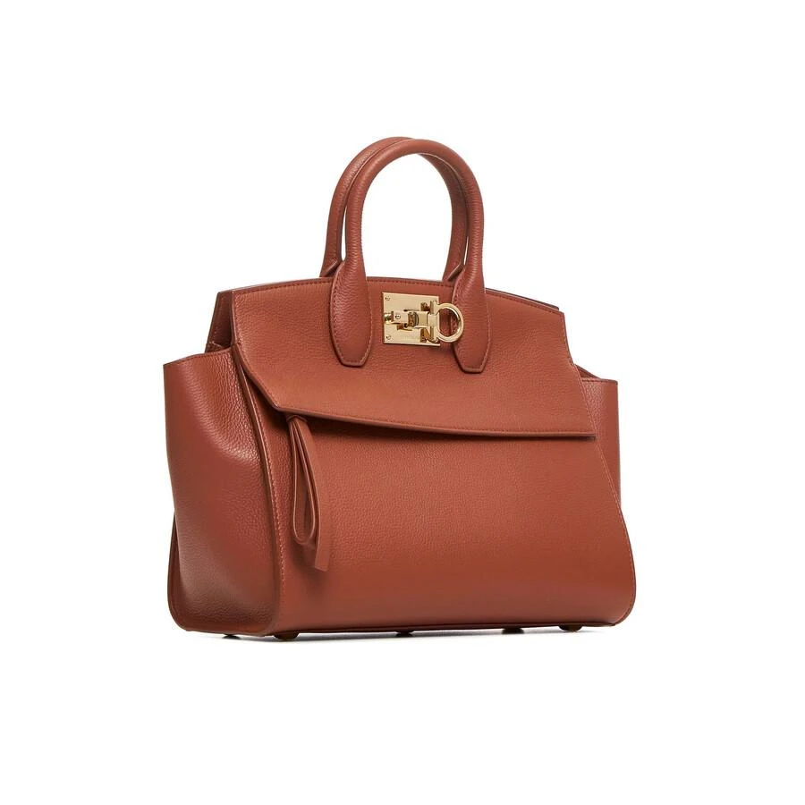 Salvatore Ferragamo Studio Logo-Plaque Top Handle Bag 2