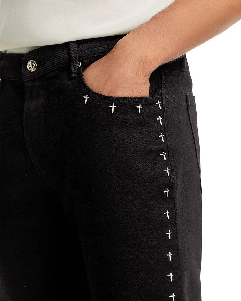 RTA Skinny Jeans in Black Cross 5