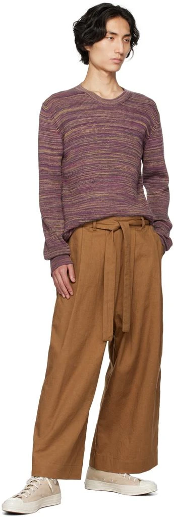 Naked & Famous Denim SSENSE Exclusive Brown Trousers 4