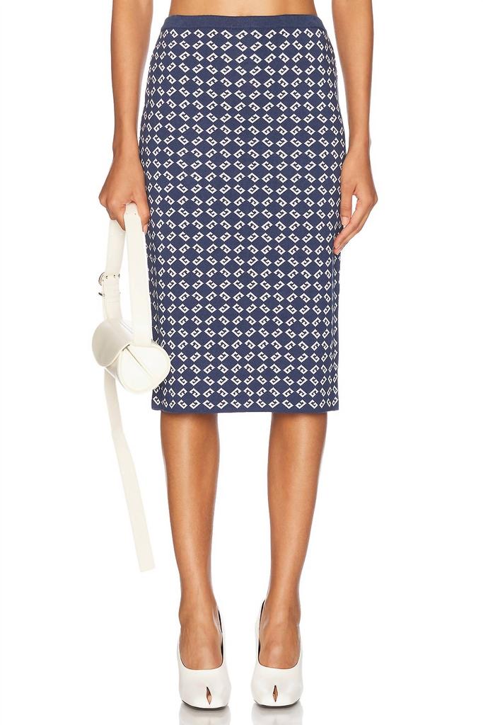 BLACK MILAN STITCH SKIRT WITH BUTTONS – On Sale Now with Up